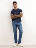 Solid Slim Fit Denim Jeans | Dark Blue