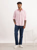 Solid Slim Fit 100% Cotton Shirt | Pink