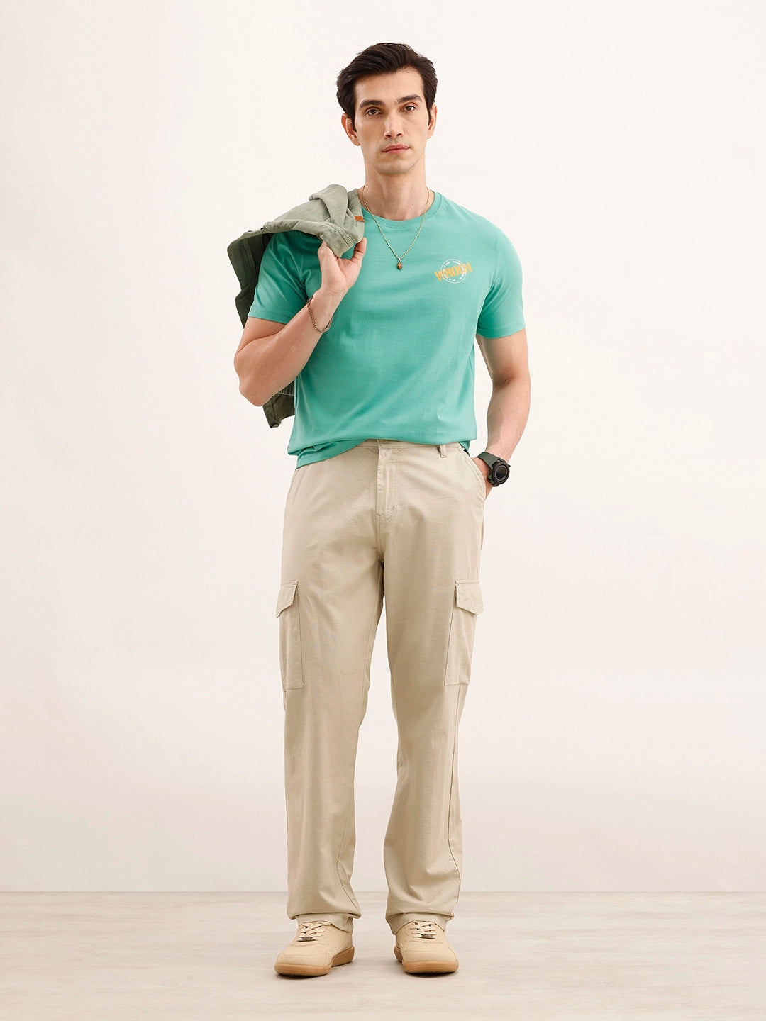 Anti Fit Cargo Trouser | Beige