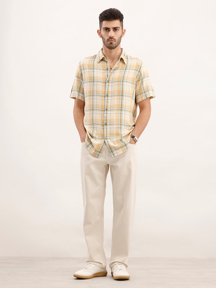 Slim Fit Checkered Shirt | Multicolor