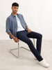 Slim Fit Solid Trouser | Navy Blue
