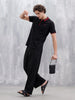 Polo T-Shirt With Contrast Trim Details | Black