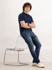 Slim Fit Faded Denim Jeans  | Blue