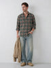 Slim Fit Checkered Shirt | Green