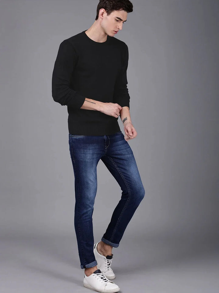 Simple Black Crewneck Shirt