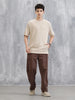 Raglan Sleeve Patch Pocket T-Shirt | Beige