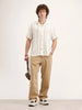Resort Collar Striped Shirt | Off White