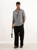 Slim Fit Striped Shirt | Grey | WSH02FSSL7138W