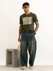 Slim Fit Patch Detail T-Shirt | Olive