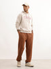 Relaxed Fit Patch Detail Jogger | Brown