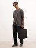 Oversized Placement Printed T-Shirt | Dark Grey | WTS02HSOS1055S