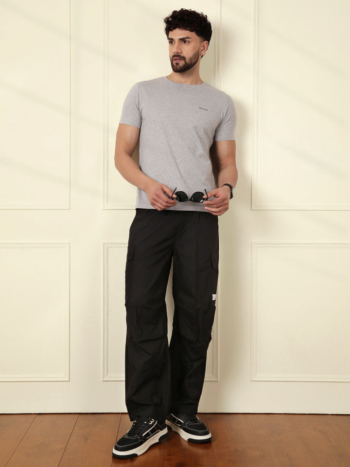 Classic Black Parachute Pants