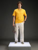 Wrogn Men's Solid Casual Oversized Tee | Orange