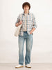 Anti Fit Faded Denim Jeans  | Light Blue