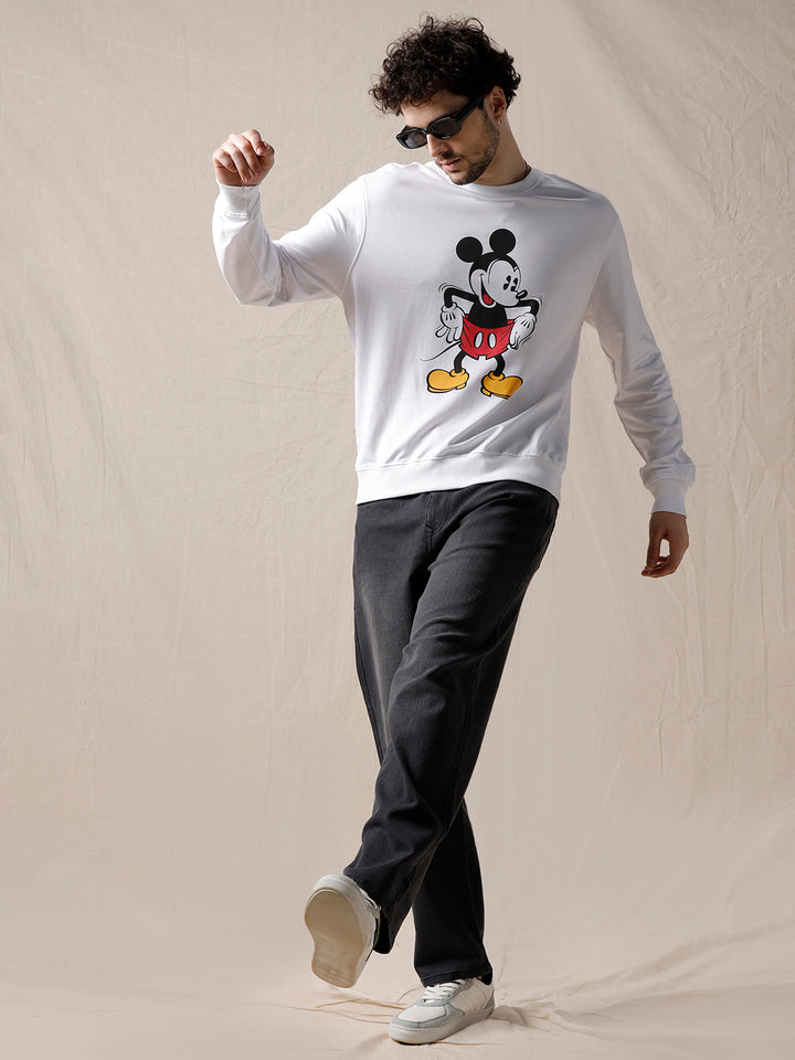 Printed Mickey Mouse Sweatshirt