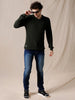 Textured Slim Fit Knit Sweater