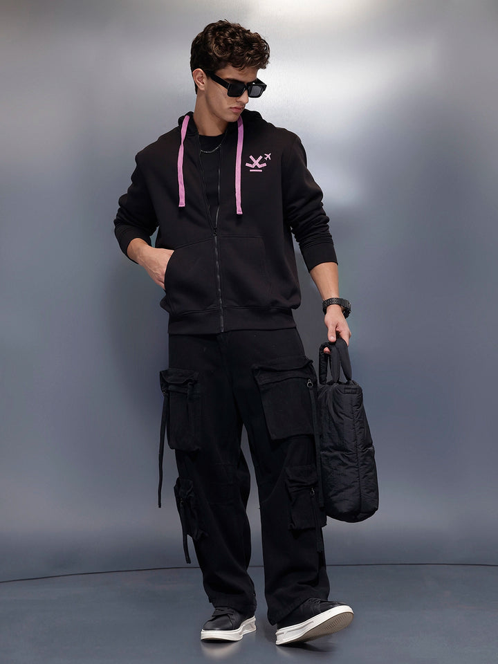 Men's Comfort Fit Hooded Sweatshirt   |  Black