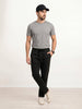 Washed Relaxed Fit Jogger | Black