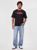 Classic Embroidered Patch Detail T-Shirt | Black