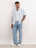 Classic Textured Stripe Shirt | Blue