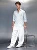 Tailored Slim Fit Casual Shirt for Men | Light Blue