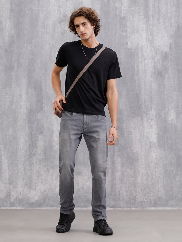 Slim Fit Mid Wash Jeans I Mid Grey