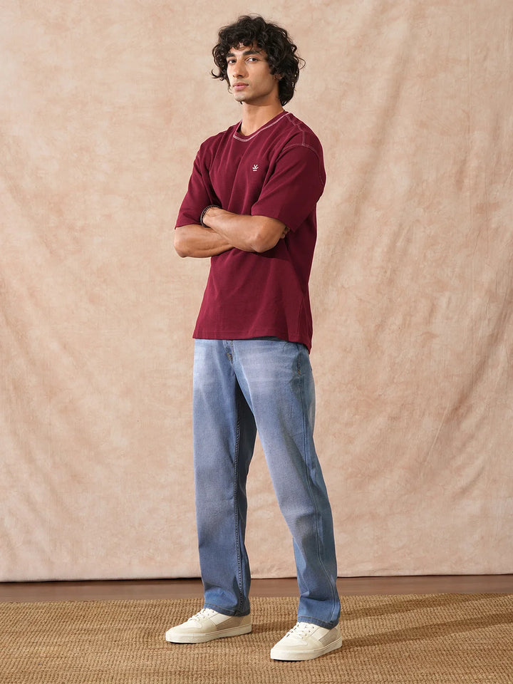 Vintage Washed Anti Fit Jeans | Blue