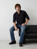 Solid Regular Fit Full Sleeve Shirt | Black
