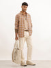 Slim Fit Full Sleeve Checkered Shirt | Khaki | WSH02FSSL0335S