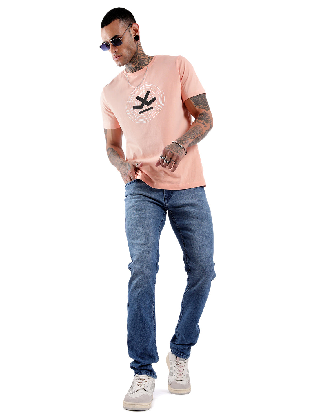 Casual Blue Slim Fit Denim Jeans