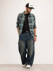 Comfort Fit Double Pocket Checkered Shirt | Green