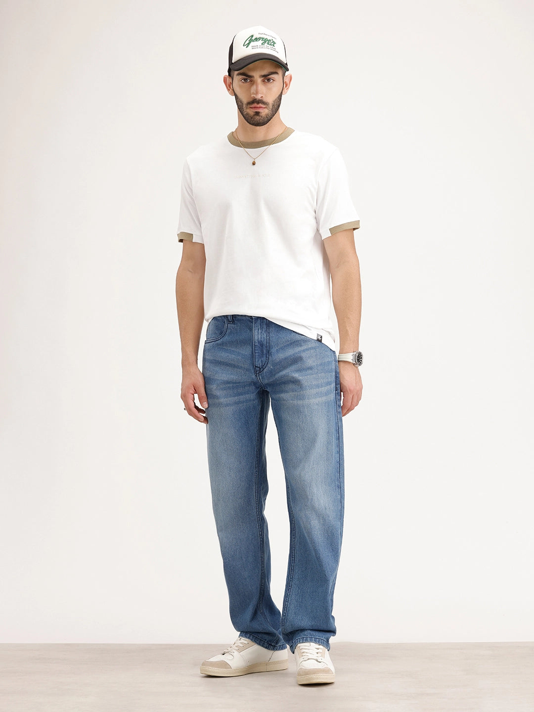 Anti Fit Faded Denim Jeans | Light Blue