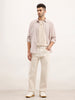 Loose Fit Solid Denim Jeans | Ecru