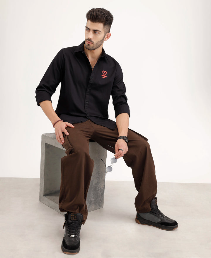 Slim Fit Limited Edition Valentine’s Shirt | Black