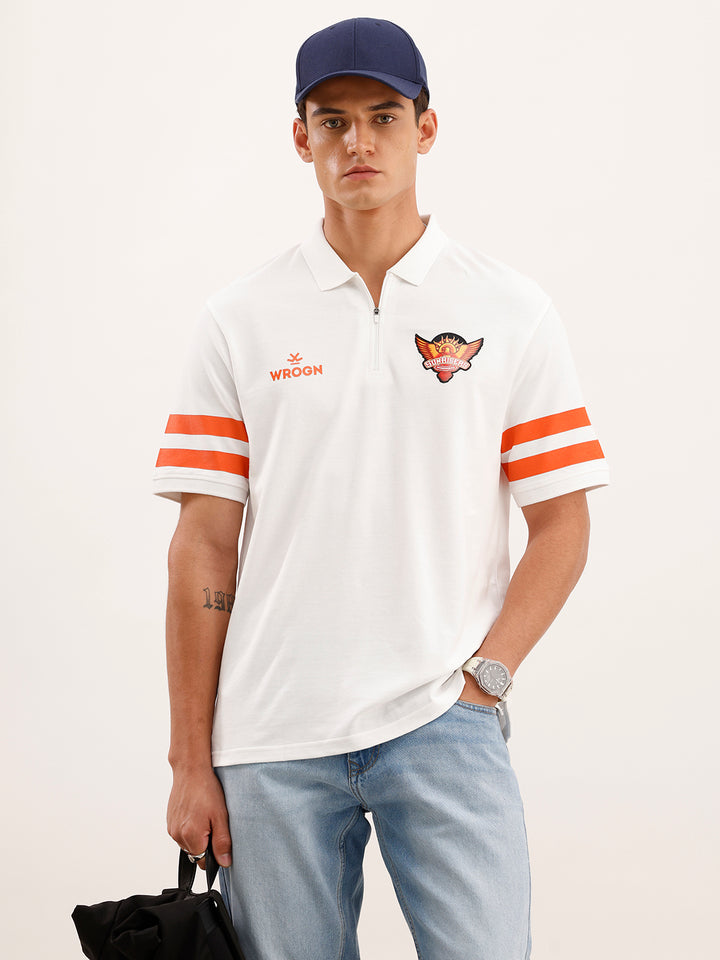 Wrogn x SRH Travel Polo | White