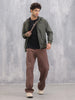 Casual Hooded Bomber Jacket | Olive
