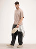 Oversized Cut & Sew T-Shirt | Brown