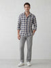 Slim Fit Checkered Shirt | Blue