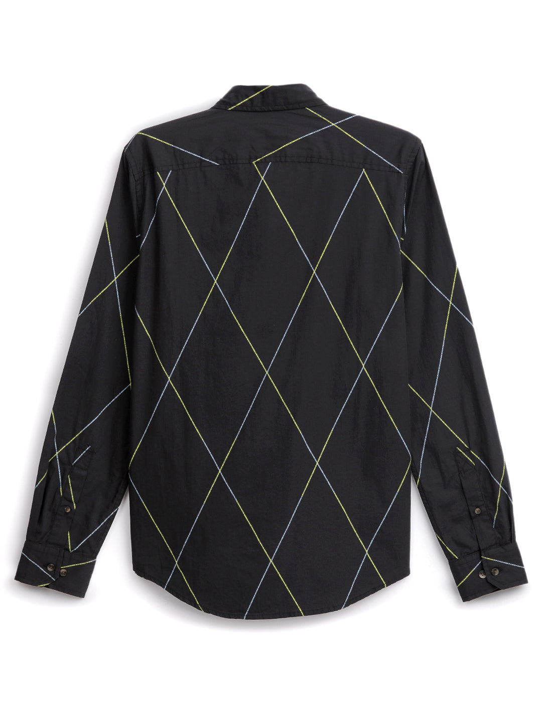 Diagonal Lines Black Shirt