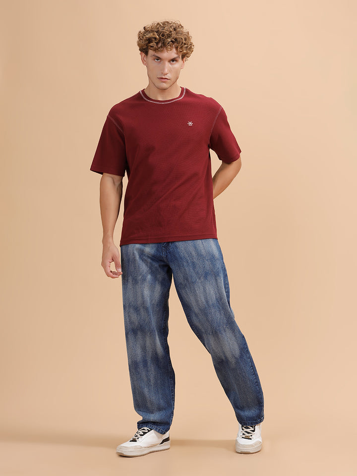 Heavy Fade Loose Fit Jeans | Blue