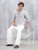 Classic Solid Slim Fit Casual Shirt | Grey