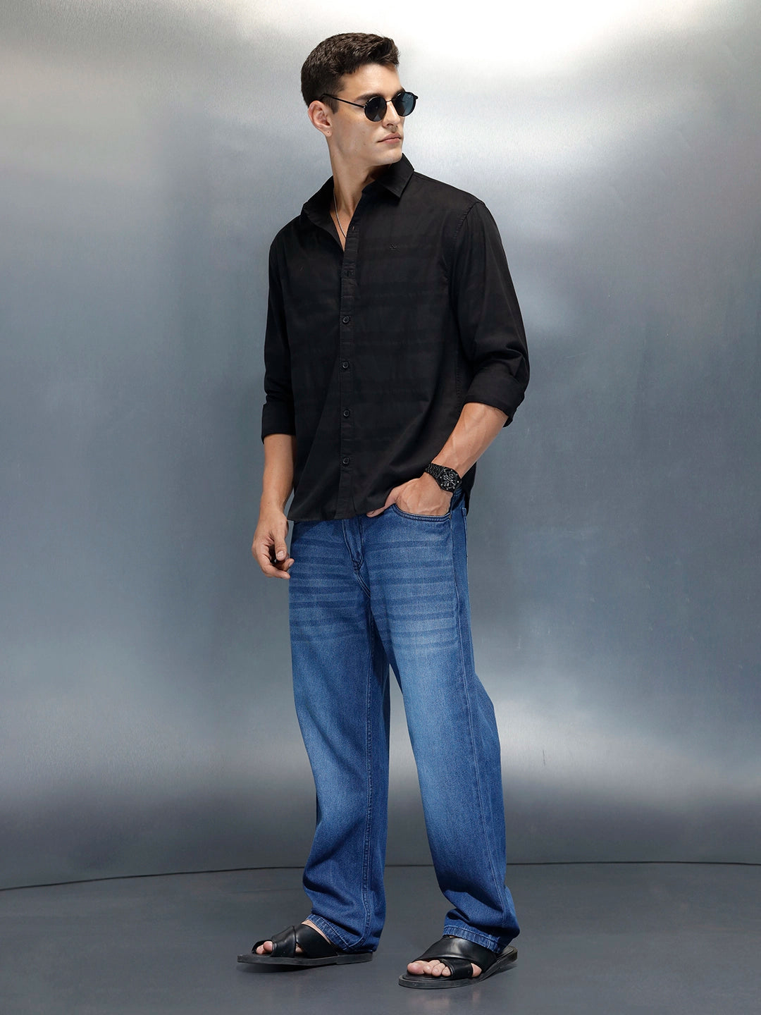 Men's Casual Comfort Fit Shirt | Black