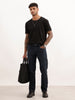 Faded Straight Fit Denim Jeans | Dark Grey | WJN0200SR2061S