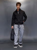 HighNeck Utility Jacket  |  Black