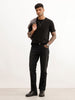 Faded Slim Fit Denim Jeans | Black