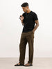 Classic Solid Loose Fit Trouser | Olive