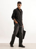 Solid Regular Fit Full Sleeve Shirt | Black