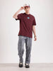 Classic Printed Patch T-Shirt   |  Maroon