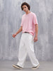 Casual Men’s Oversized T-Shirt Featuring Netflix | Pink