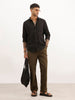Solid Regular Fit Full Sleeve Shirt | Black | WRSH0772M